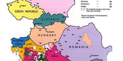Etnická mapa Albánie